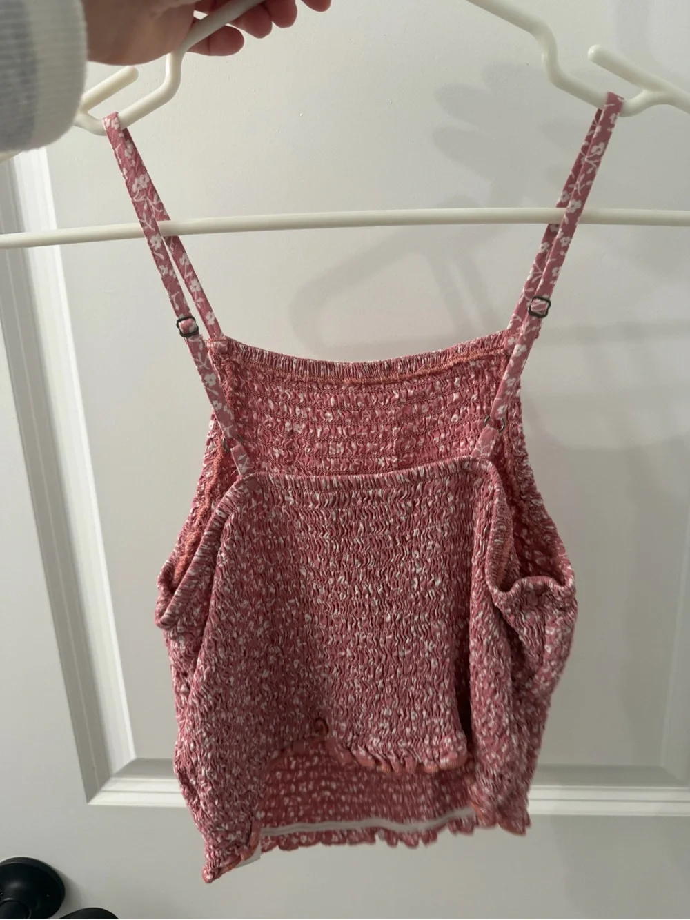 Hollister Pink Smocked Knit Cami